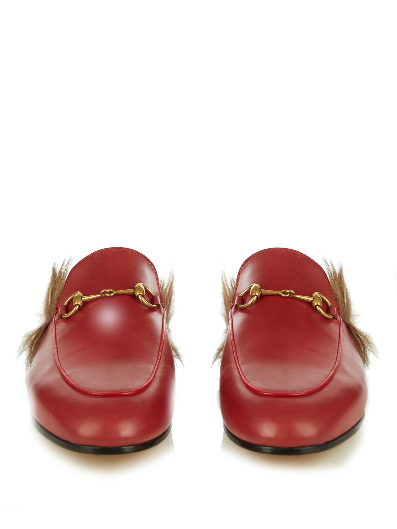 red gucci loafers